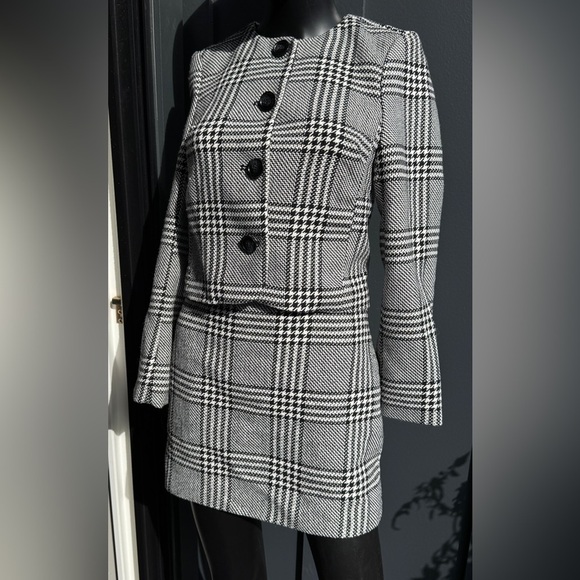 H&M Plaid Women's Jacket and Skirt Set - Picture 1 of 10